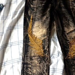 Amazon brand jeans with angel wings